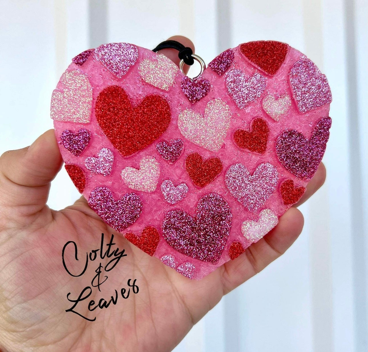 Pink Heart Valentines Freshie