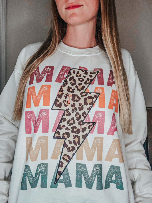 Cheetah Mama Crewneck