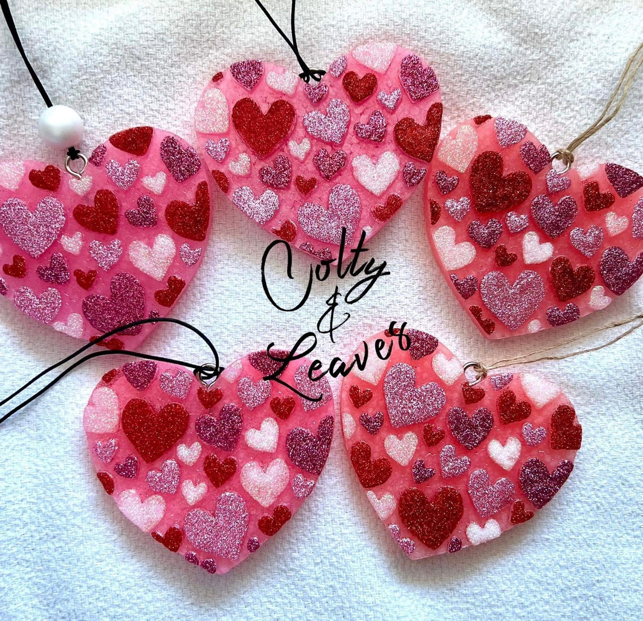 Pink Heart Valentines Freshie
