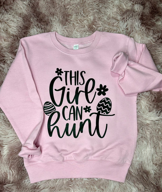 This Girl Can Hunt Crew or Tee