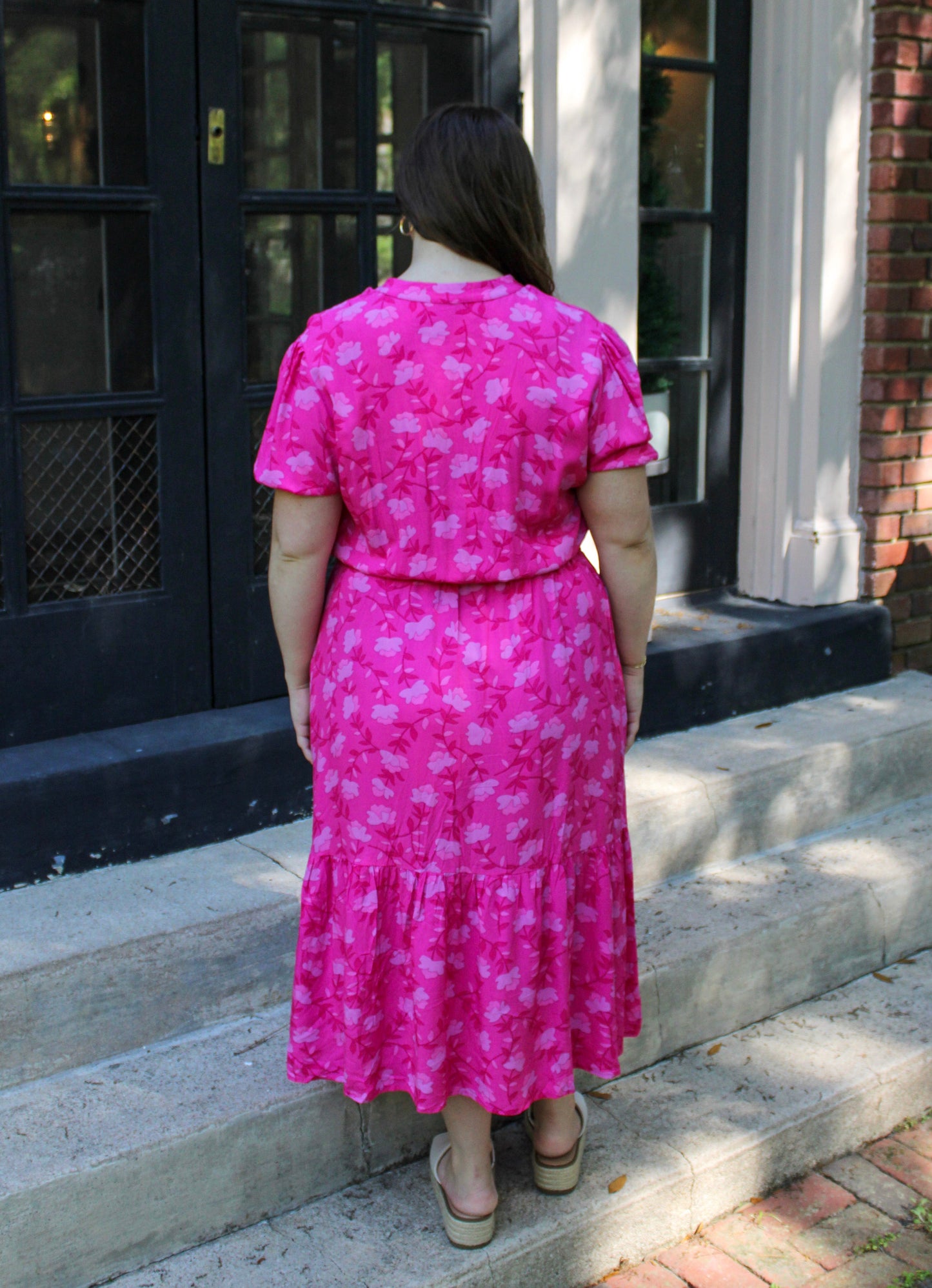 Pink Drawstring Dress RTS